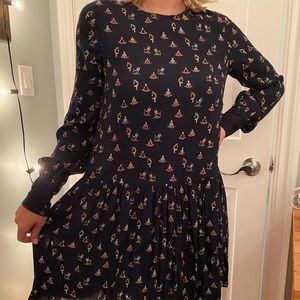 Babydoll Navy Fall dress